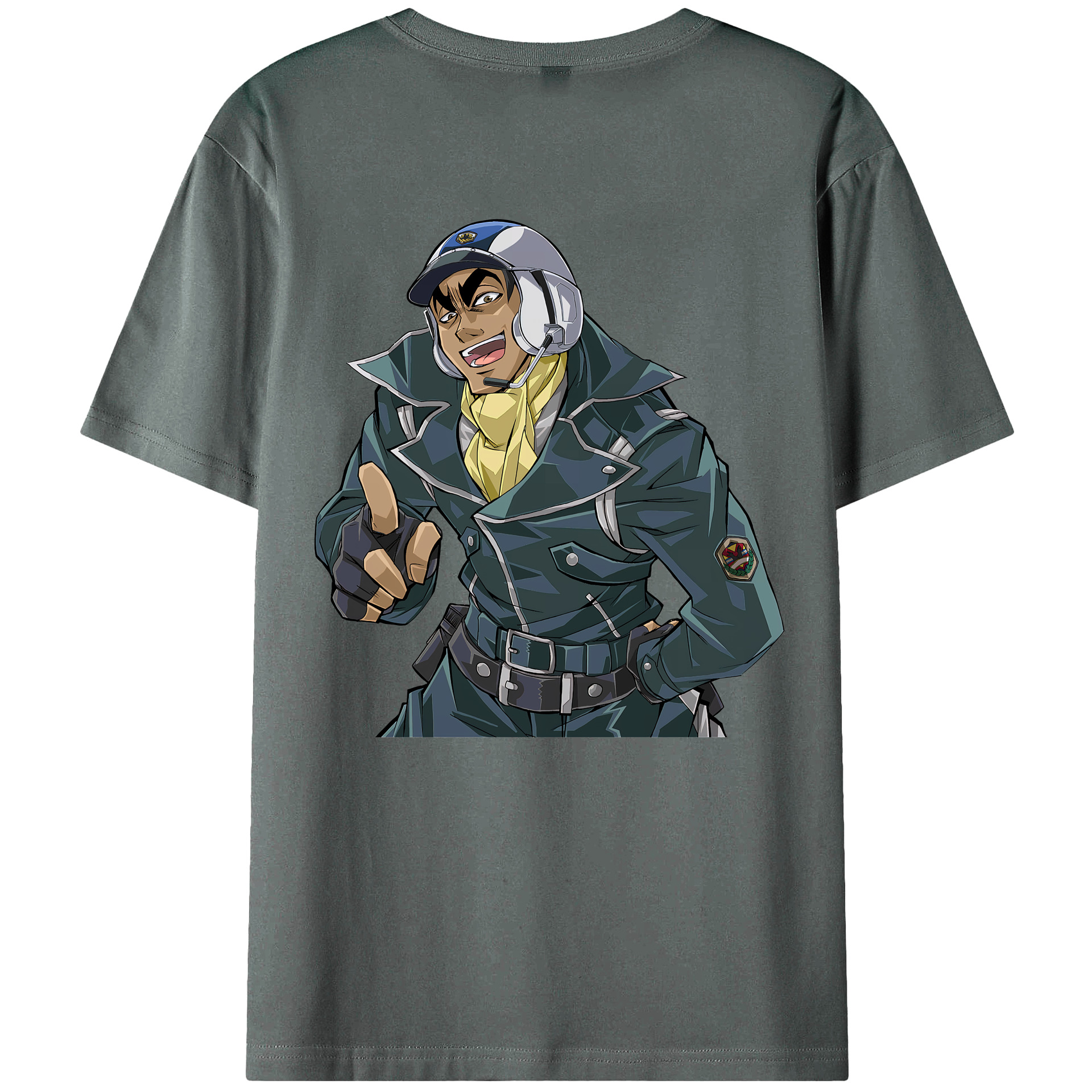 （画像用） 遊☆戯☆王 Yu-Gi-Oh! 綿100％ メンズ半袖Tシャツ（バックプリント） 通気性